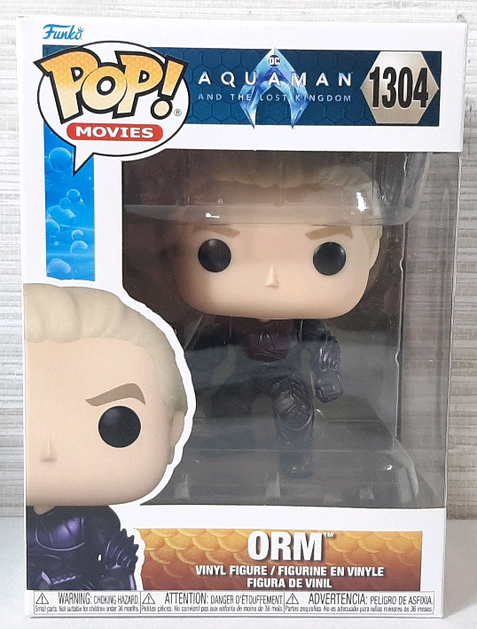 New FUNKO POP Movies! #1304 Aquaman and The Lost Kingdom Orm Vinyl Figure