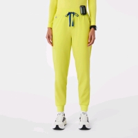 New: Figs Size XL High Waisted Zamora Jogger Scrub Pants - Limeade