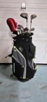 Tour trek Golf Bag with 14 Clubs - Right Handed - Balls & Tees in Bag Pockets