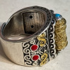 New Kui Niu Dzi Bead Six Character True Word Statement Ring Rotable Ring Retro Transfer Silver Two Tone Size 8 - 5