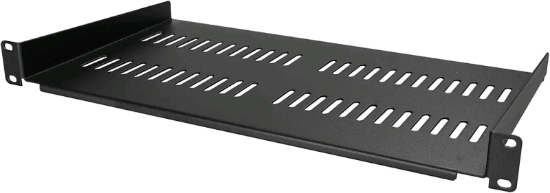 New - StarTech.com 1U Server Rack Shelf - Vented Rack Mount Cantilever Tray for 19" Network Rack & Cabinet, 44lb/20kg, 10" Deep