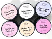 6 New MADAM GLAM New York Builder Gels incl Shimmer (15g ea) | Retail Value of Over $75 USD!
