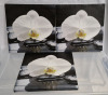 9 Stretched Canvas Orchid Photo Prints 11" x 11" & Clear Storage Tote with Lid 26x16x12" - 3