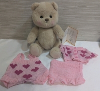 New: Getahug Teddy Bear - Comes With Clothes - 9" Tall