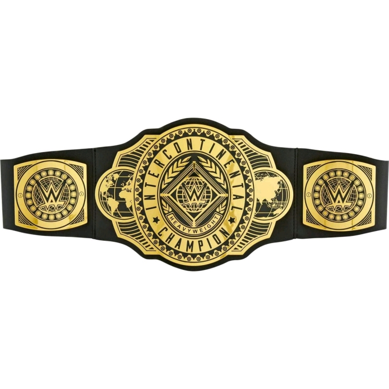 New: WWE Intercontinental Champion Belt for Kids - One Time Adjustable Belt 3+ft long