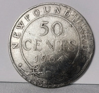 1904 Newfoundland Silver 50 Cent Half Dollar Coin