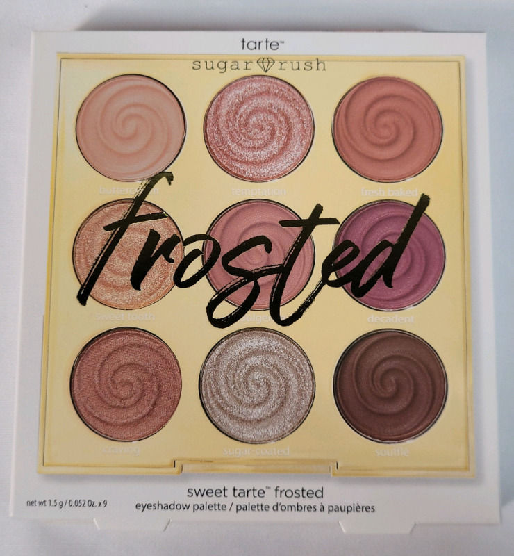 New - Tarte Sugar Rush Sweet Tarte Frosted Eyeshadow Palette . Retail $55