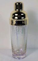 New - Anthropologie Zaza Lustered Cocktail Shaker . Measures 9.5" tall .