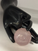 New Natural Pink Rose Quartz Sphere Crystal Ball on Stand - 3