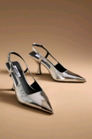 New CAVERLEY Remi Slingback Heels sz 37 (6US) Retails $240 with Dust Bag
