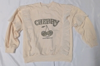 New: Kids Size y11 Frilly Pullover Sweater - Cherry Print