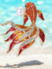 Rhinestone Goldfish Brooch Pearl Enamel Fish - 4
