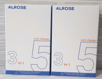 2 New Alrose 3 in 1 Charging Power Adaptors - Supports USB-A, USB-C & Wireless Charging Simultaneously (Cables Do Not Come Included)