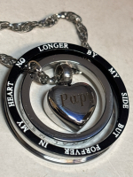 New 316 Stainless Steel Memorial Ash Necklace No Longer By My Side But Forever in My Heart Papy