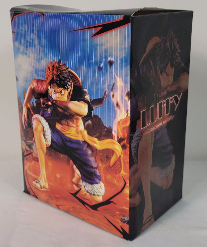 New - One Piece " Monkey D Luffy " 12" Action Figure with Box . Box has some bend damage , does not effect product in box