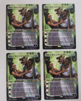 Magic the Gathering : Teferi, Hero of Dominaria Trading Card from Secret Lair Series . Four (4) Cards