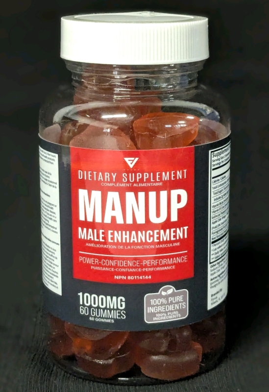 New MANUP Male Enhancement Supplement | 60 Gummies, 1000mg each | EXP 12/2025
