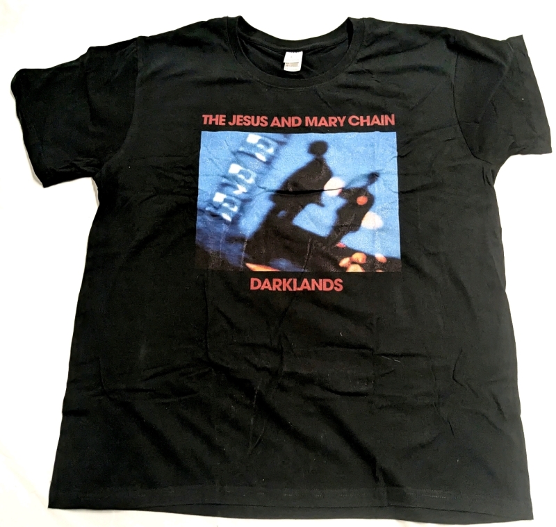 New Size Large | THE JESUS AND MARY CHAIN "Darklands" 100% Cotton T-Shirt