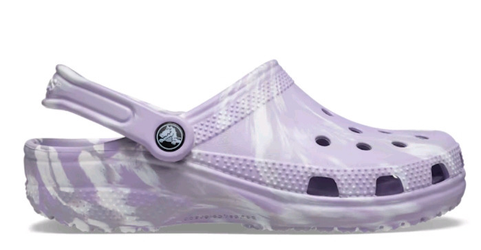 New Size W4/M6 | CROCS Classic Marbled Clog / Lavender Crocs | * Retails For $69.99*