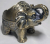 Elephant Luxe Ornament Metal Ashtray w/Windproof Lid - New - 4