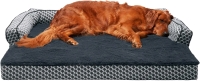 New Furhaven Pet Bed for Dogs and Cats - Plush and Decor Comfy Couch Sofa-Style Egg Crate Orthopedic Dog Bed, Removable Machine Washable Cover - Diamond Gray, Jumbo (X-Large) Retails for $99
