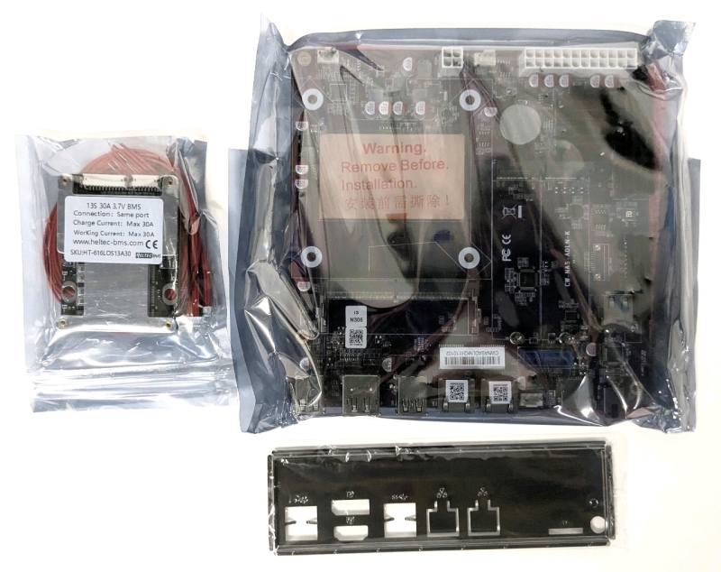 New Motherboard+ More! CW-NAS-ADLN-K Motherboard + HELTEC BMS 13S BMS 30A 3.7V