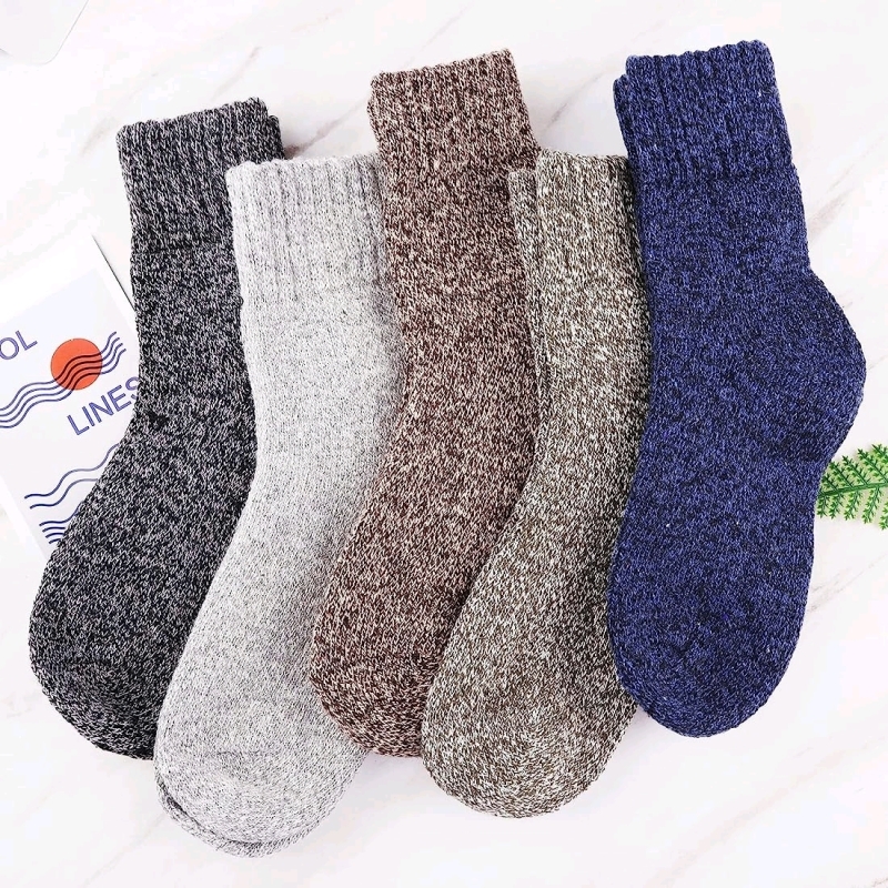 New Jeasona Thick Women's Wool Socks. 5 Pack. Size 5-8