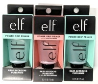 3 New E.L.F. Power Grip Primers | 2x Classic, 1x +4% Niacinamide | Colour: Clear | 15ml ea