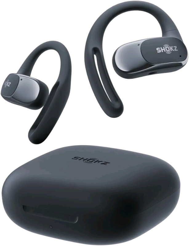 New Shokz OpenFit Air Wireless Bluetooth Earbuds, With Water Resistance - Sealed in Box (Original Packaging is Not Included), Comes with Carrying Case, Charging Cable, Retails for $169.95 USD