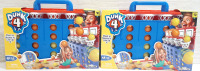 2 New Funville Game Time Dunk 4 Game Sets (10&frac12;" Tall, 14" Wide)