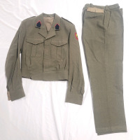 Vintage Military BELGIUM Army Jacket & Pants . Appears to be Size Small