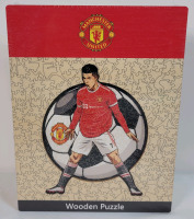 New - Manchester United CRISTIANO RONALDO Wooden Puzzle . 150pcs , 8.5"&times;11.5" . Sealed