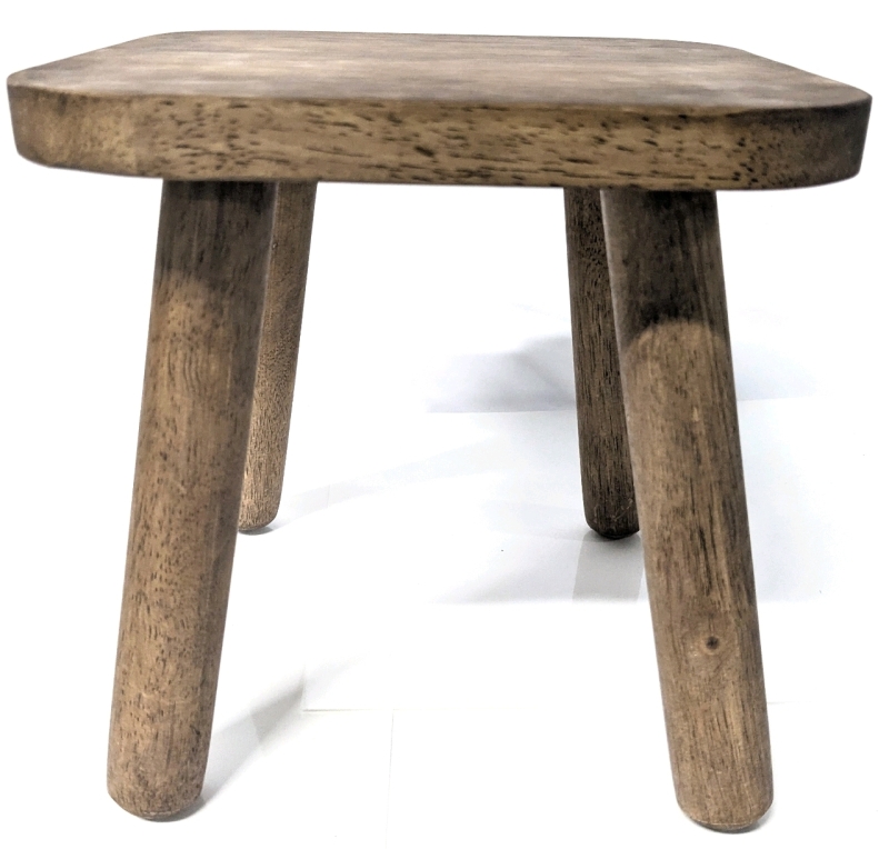 Adorable New Wood Step Stool / Plant Stand | 9.25" x 9.25" x 9.25" Tall