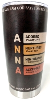 New Christan "Anna" Scripture Anagram Travel Tumbler with Lid | 7" Tall