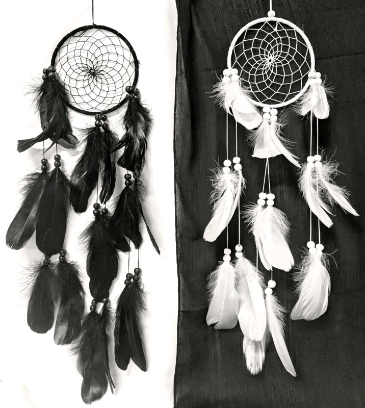 2 New Yin/Yang DREAM CATCHERS | 26" Long ea