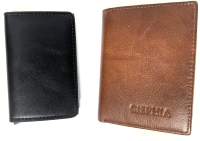 New Ciephia Genuine Leather Trifold Wallet with SD Card Holder & New Credit Card Pop-Up Wallet | Pop-Up Card Wallet is 2.4" x 3.9"