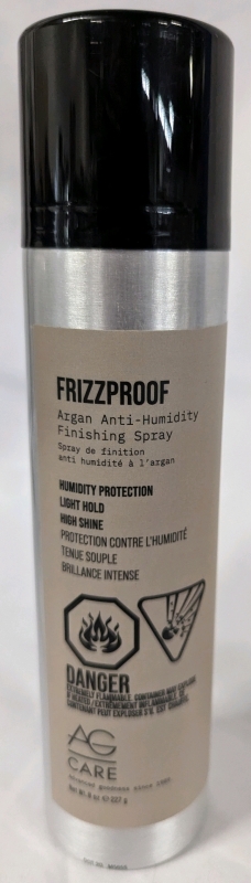 New AG Care Fizzproof Argan Anti-Humidity Finishing Spray. 227g