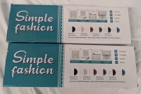 2 New Simple Fashion Window Blinds. 24" Wide, 59" Long. Cut to Size.