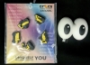 New CROCS Official Jibbitz | 5-Pack Construction Vehicles & Large 3D Cartoon Eyes | Largest 2.5" x 2"