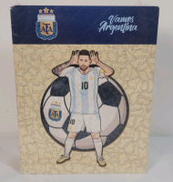 New - Argentina LIONEL MESSI Wooden Puzzle . 150pcs. , 8.5"&times;11.5" . Sealed