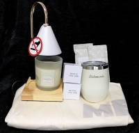 New SLOTOMANIA Christmas PR Box | Christmas Cider Candle, Electric Candle Warmer, Travel Tumbler w Lid, 2 Packs of Cider & a Christmas Tree Skirt