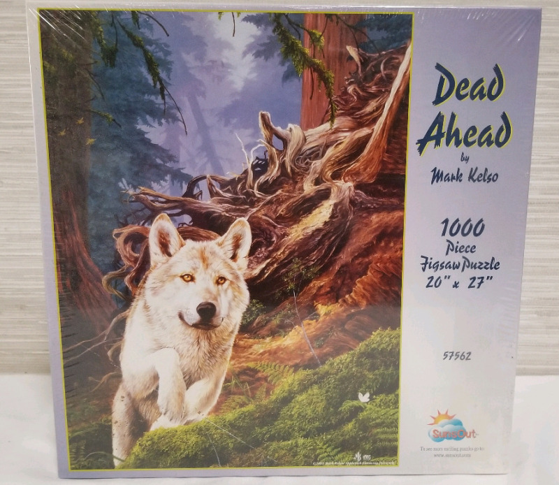 New sealed 1000 piece puzzle DEAD AHEAD by Mark Kelso
