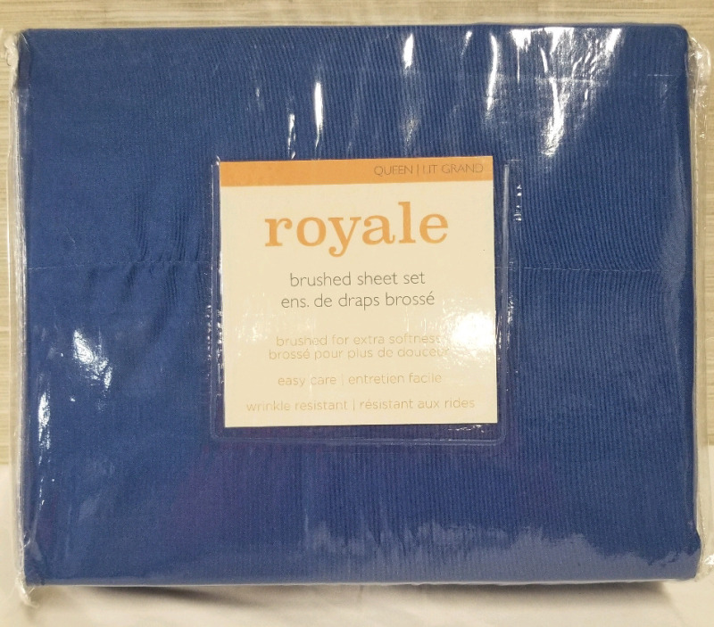 New ROYALE Queen Size Sheet Set