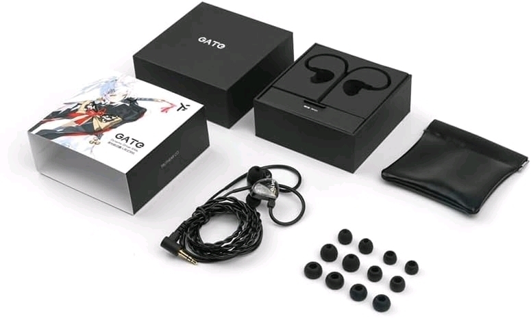 New TRUTHEAR GATE Dynamic Driver in-Ear Headphone 3.5mm Interchangeable Headphone Cable Headphone (Black, Without mic)