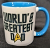 3 New Family Mugs. World's Greatest Dad, #1 Son & Mamacita. Tallest mug 3.75". - 2