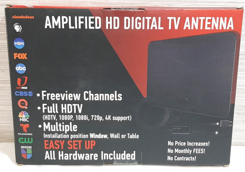 New Amplified HD Digital TV Antenna (Has 13" Antenna According to Packaging)
