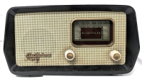 Vintage ELECTROHOME Power-Operated Radio P-107 . Tested , Powers Up . Would benefit from service / cleaning | 12" x 6.5" x 7" Tall