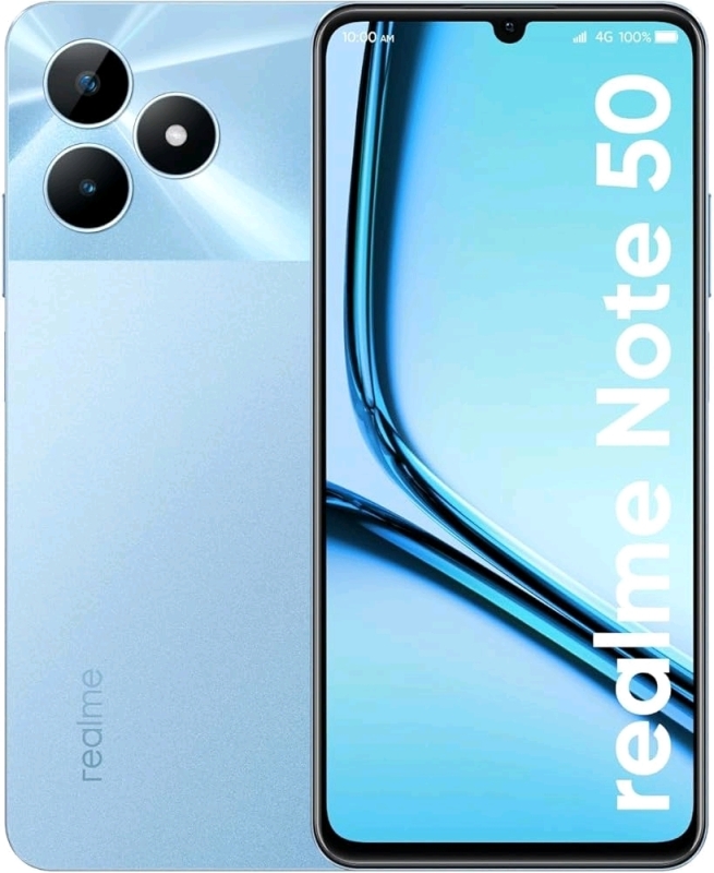 New realme Note 50 Unlocked Android Smart Phone, 6.74" LCD 90Hz Vivid Display, 3+64GB, 5000 mAh Battery, 13MP AI Camera. Retails for over $80 USD