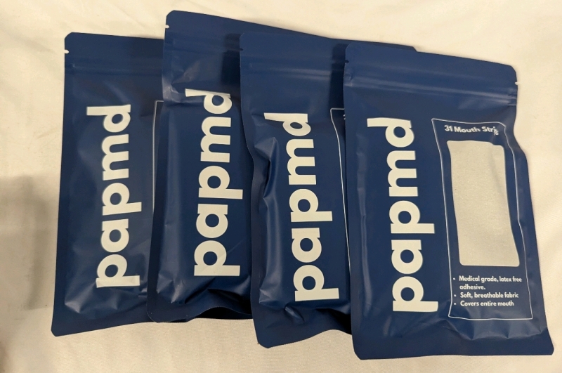4 New Papmd Mouth Taping Anti-Snore Strips Packs | 31 Strips per Pack