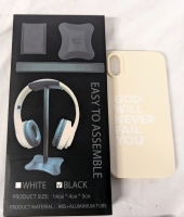 New Headphone Desk Stand & god will Never Fail You iPhone XR Case.